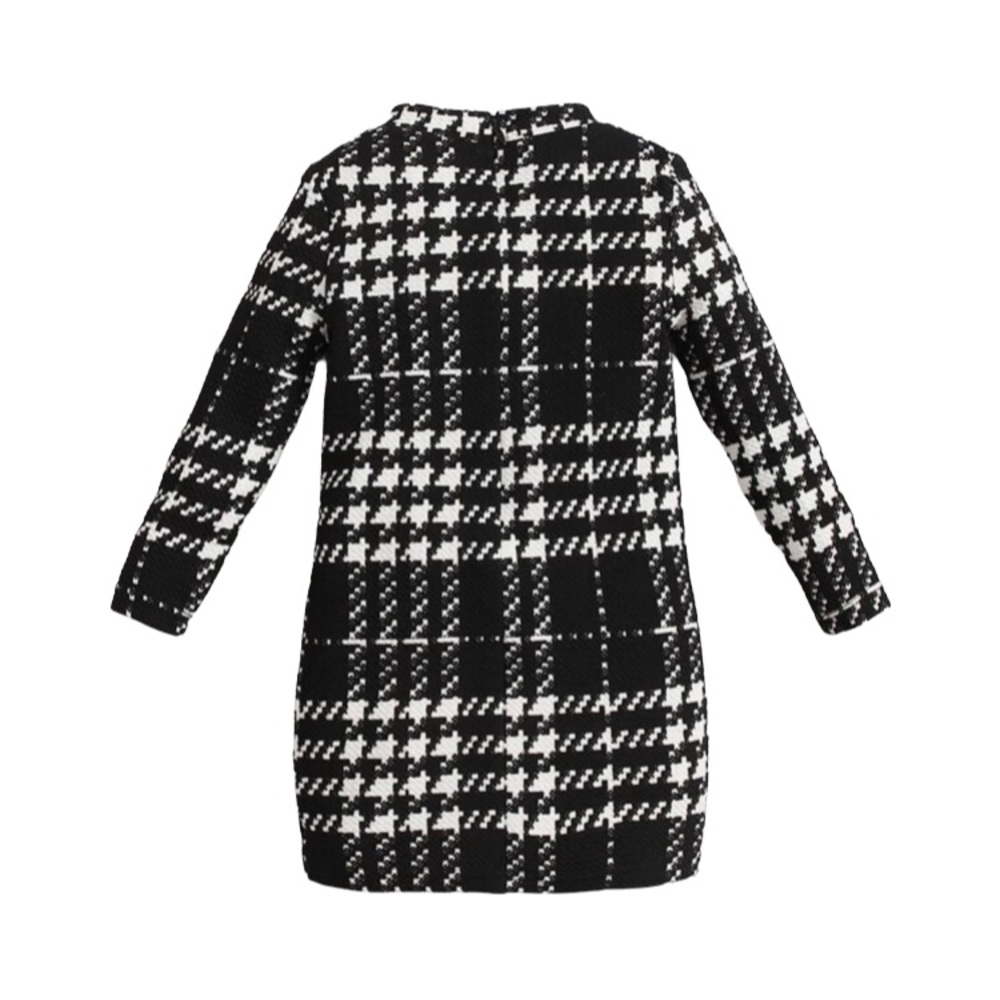 Long Sleeve Plaid Dress